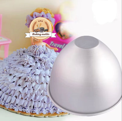 Doll mould 4 inch cake pan best quality Doll Cake Mold Large size 4 inches silver